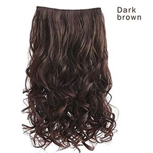 NWT*Reecho dark brown 5 clip 18” hair extension.